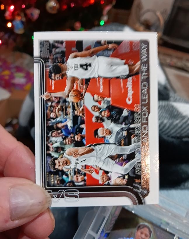 2025-26 Topps #300 Victor Wembanyama and De'Aaron Fox Lead The Way — front