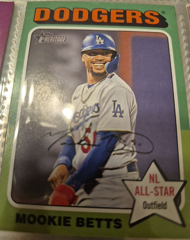 2024 Topps Heritage #499 Mookie Betts — front
