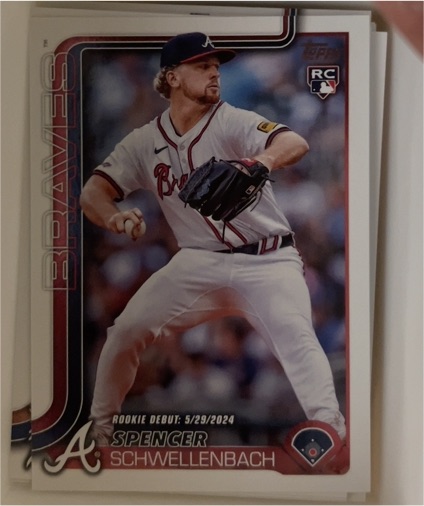 2025 Topps Update #US327 Spencer Schwellenbach — front