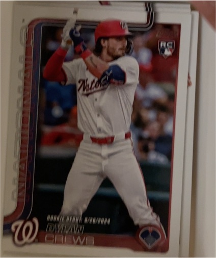 2025 Topps Update #US223 Dylan Crews — front