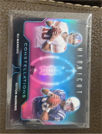 2024 Topps Midnight #C-10 Eli Manning / Peyton Manning Constellations — front