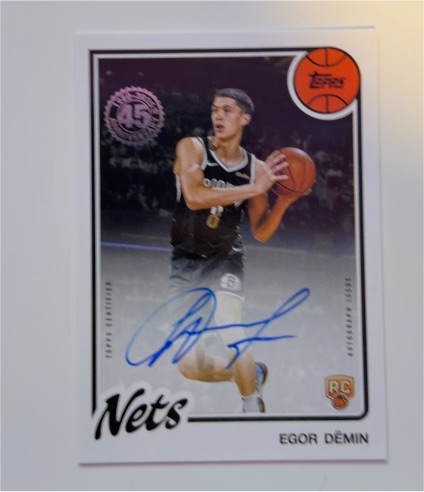 2025-26 Topps Basketball #80BK-55 Egor Demin — front