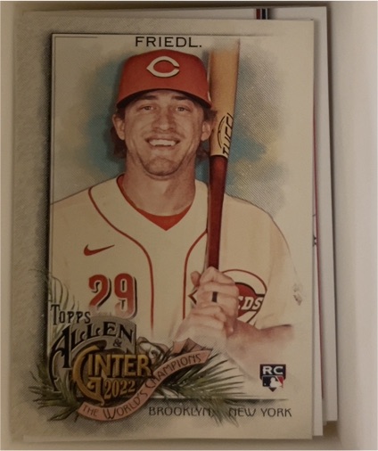 2022 Topps Allen & Ginter #159 TJ Friedl Rookie — front