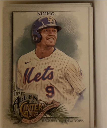 2022 Topps Allen & Ginter #330 Brandon Nimmo — front