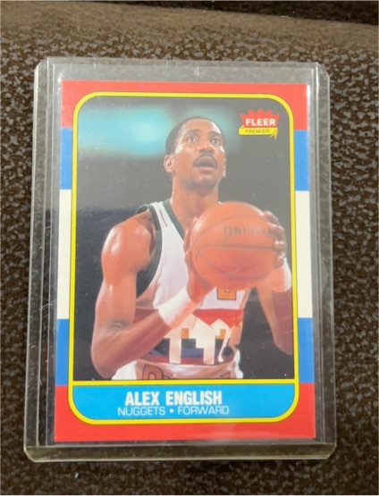 1986-87 Fleer #30 Alex English — front