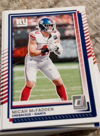 2025 Donruss #55 Micah McFadden — front