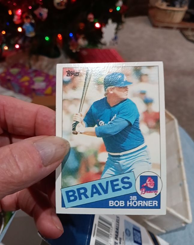 1985 Topps #410 Bob Horner — front