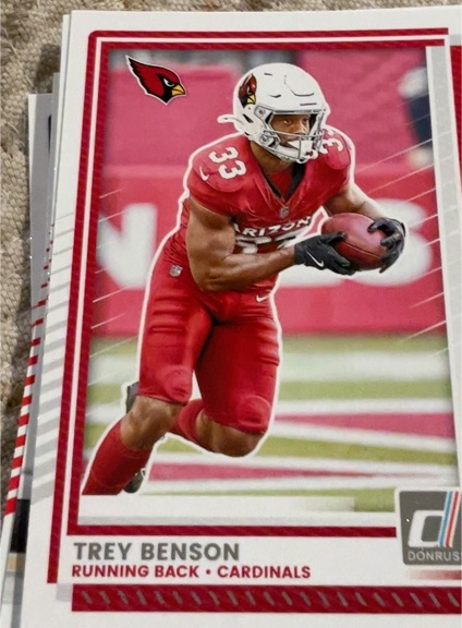 2025 Donruss #111 Trey Benson Arizona Cardinals — front