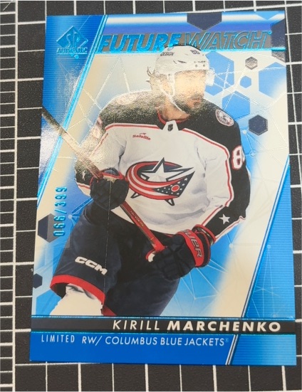 2022-23 Upper Deck SP Authentic Future Watch Limited Blue #197 Kirill Marchenko — front
