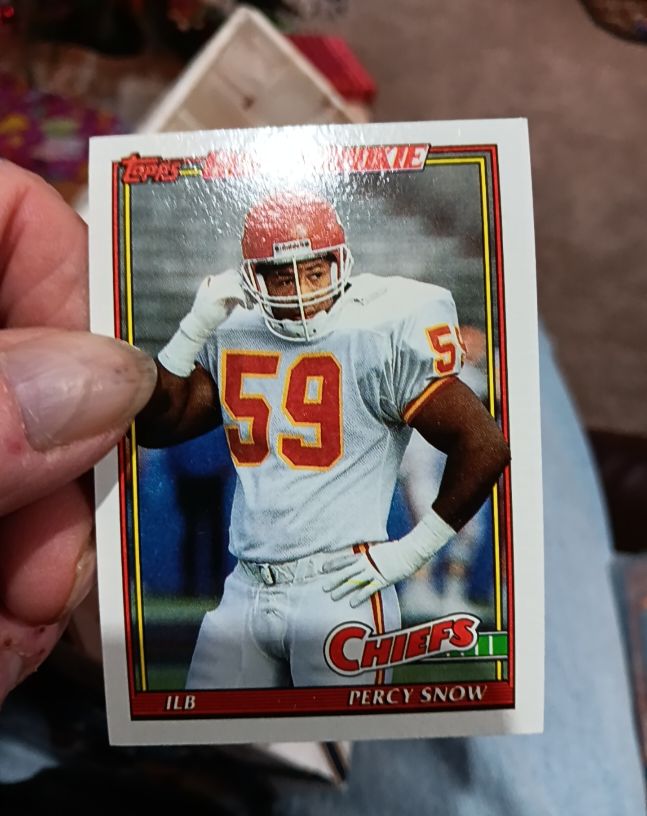 1991 Topps #139 Percy Snow — front