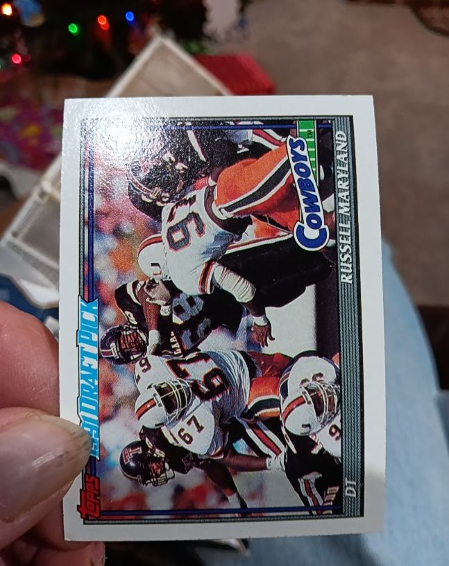 1991 Topps #353 Russell Maryland Dallas Cowboys — front