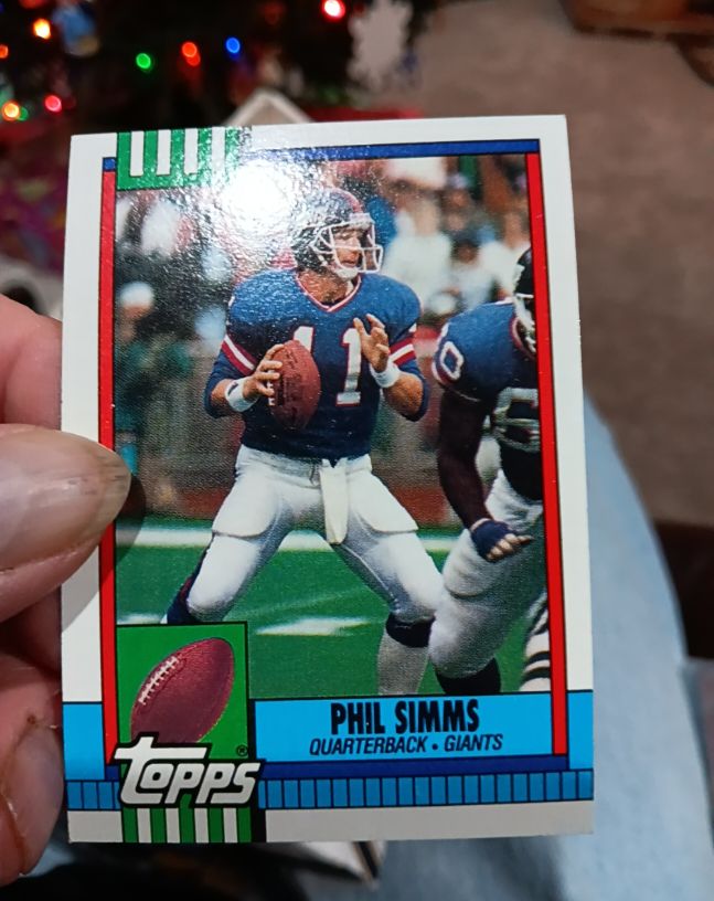 1990 Topps #51 Phil Simms — front