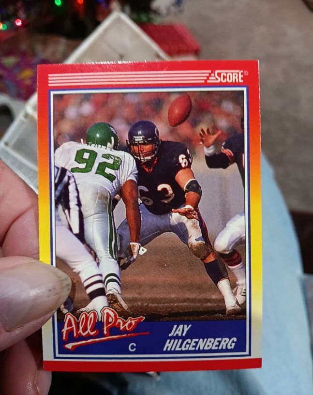 1990 Score #583 Jay Hilgenberg — front