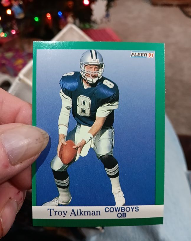 1991 Fleer #228 Troy Aikman — front