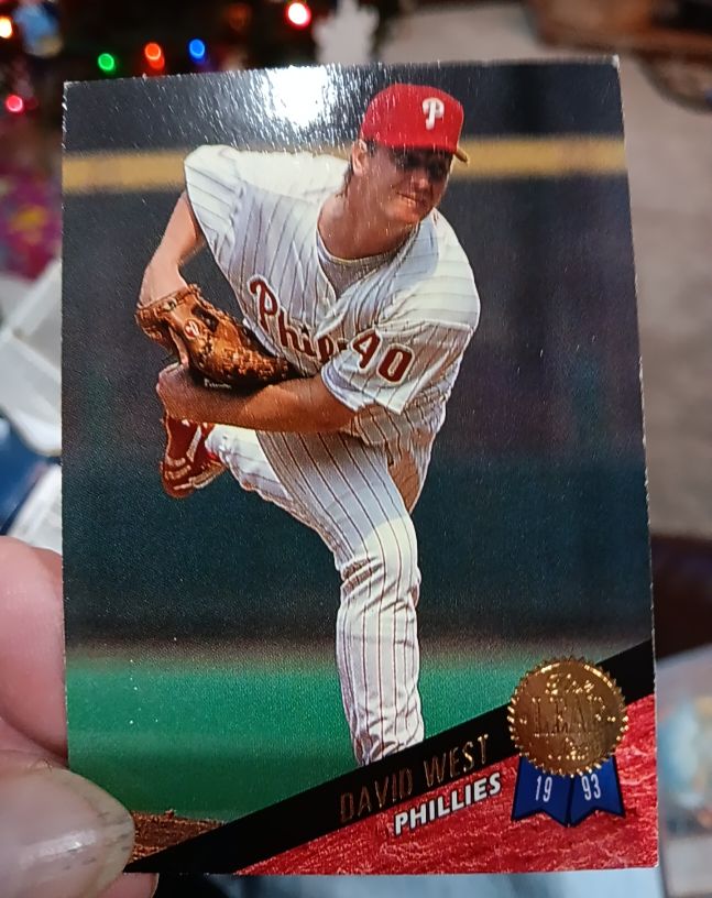1993 Leaf #440 David West — front