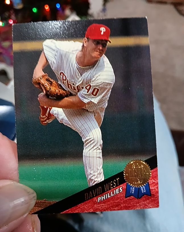 1993 Leaf #? David West — front