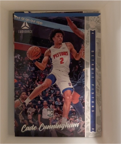 2021-22 Panini Chronicles Luminance #240 Cade Cunningham — front