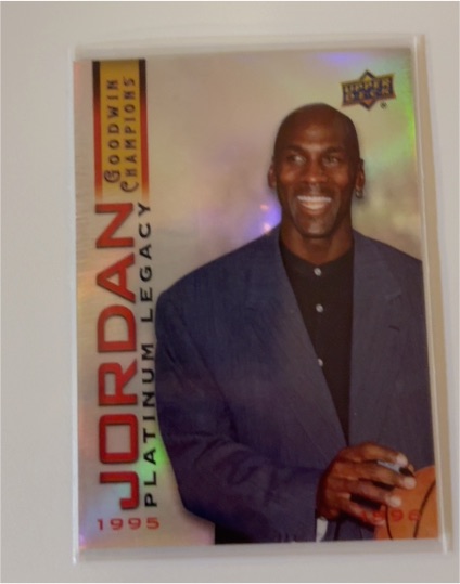 2021 Upper Deck Goodwin Champions #MJP-8 Michael Jordan Platinum Legacy — front