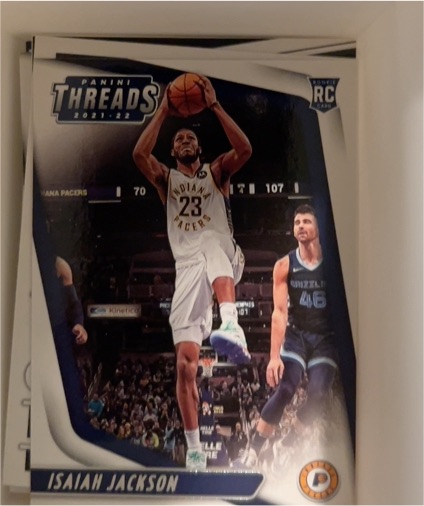 2021-22 Panini Chronicles Threads #81 Isaiah Jackson — front