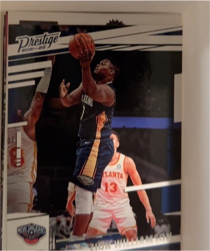 2021-22 Panini Chronicles Prestige #66 Zion Williamson — front