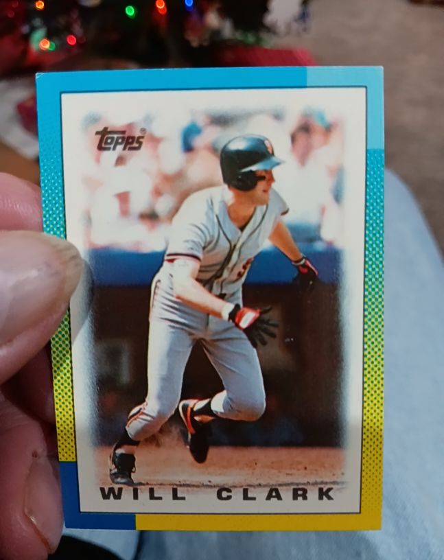 1990 Topps Mini Leaders #84 Will Clark — front