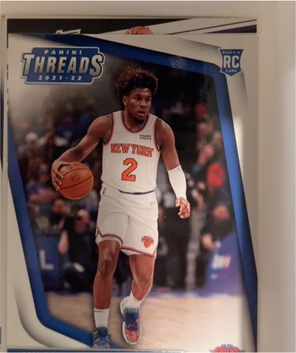 2021-22 Panini Chronicles Threads #84 Miles McBride Rookie RC New York Knicks — front