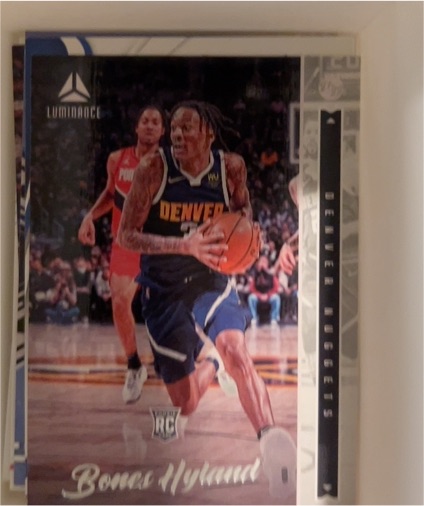 2021-22 Panini Chronicles Luminance #238 Bones Hyland — front