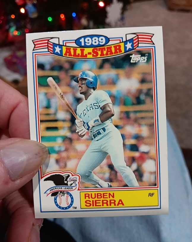 1990 Topps 1989 All-Star #19 Ruben Sierra — front