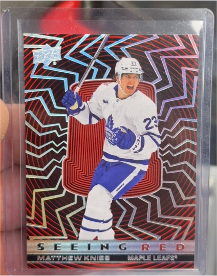 2023-24 Upper Deck Extended Series #SR-6 Matthew Knies Seeing Red — front