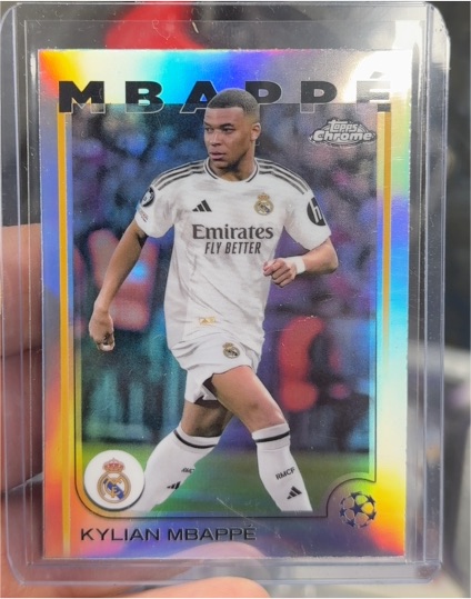2024-25 Topps Chrome UEFA Club Competitions #1 Kylian Mbappé — front
