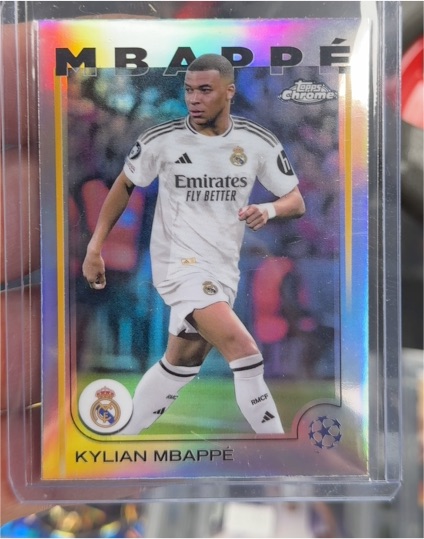 2024-25 Topps Chrome UEFA Club Competitions #1 Kylian Mbappé — front