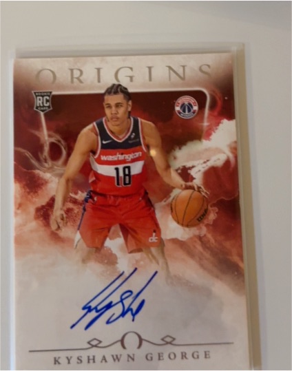 2024-25 Panini Origins #RA-KGW Kyshawn George Rookie Autograph — front