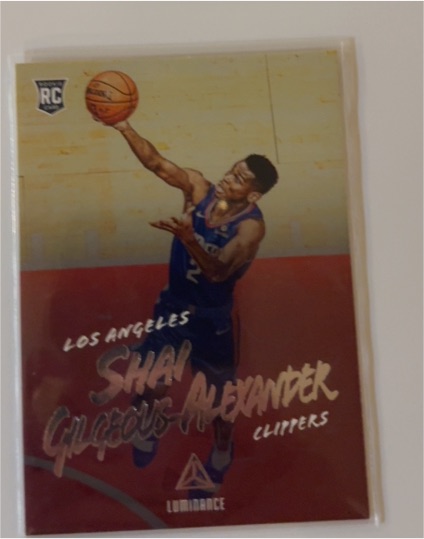 2018-19 Panini Chronicles Luminance #162 Shai Gilgeous-Alexander — front