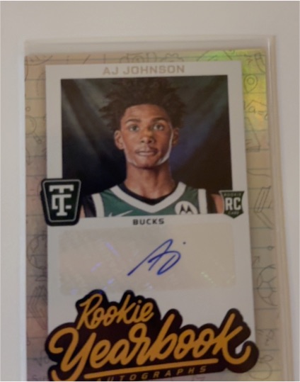 2024 Panini Totally Certified Rookie Yearbook Autographs #RYA-AJJ AJ Johnson — front