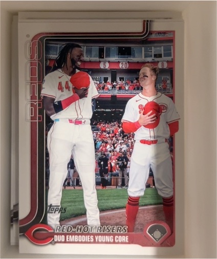 2025 Topps Update #US331 Elly De La Cruz / Matt McLain — front