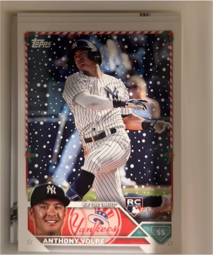 2023 Topps Holiday #H129 Anthony Volpe — front