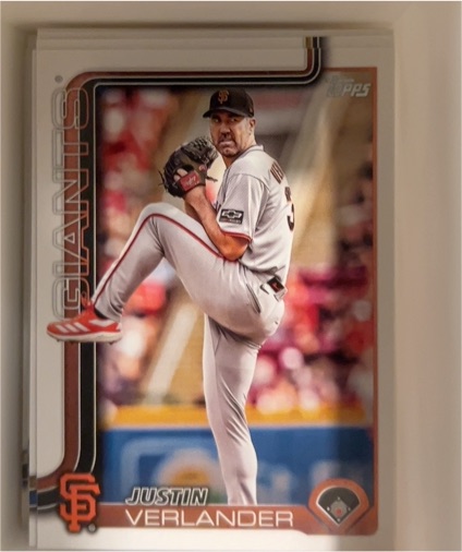 2025 Topps Update Series #US100 Justin Verlander — front