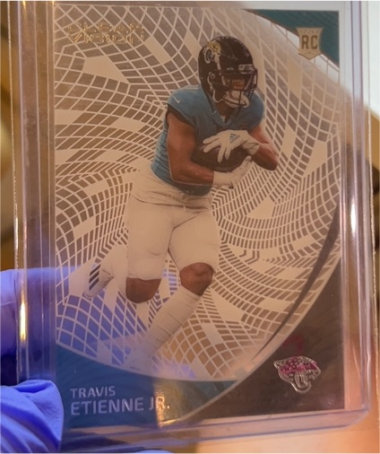 2021 Panini Chronicles Clear Vision #CVR-15 Travis Etienne Jr. — front