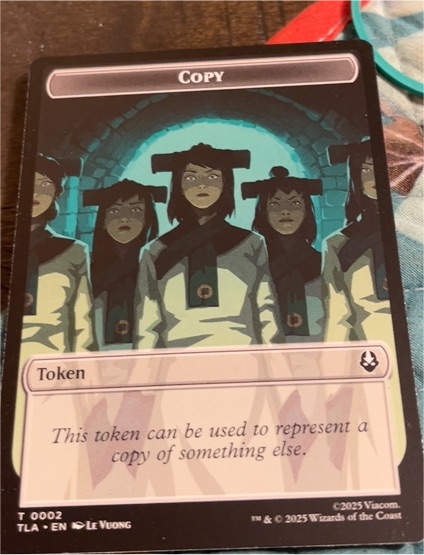 2025 MTG Avatar: The Last Airbender #0002 Copy Token — front