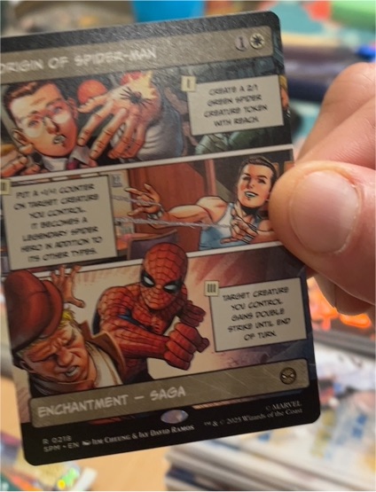 2023 Magic: The Gathering #218 Origin of Spider-Man — front