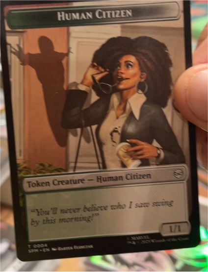 2025 Magic: The Gathering Marvel's Spider-Man #4 Human Citizen — front