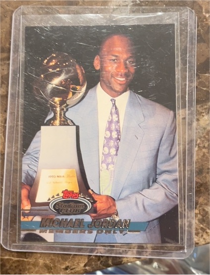 1993 Topps Stadium Club #59 Michael Jordan Members Only — front