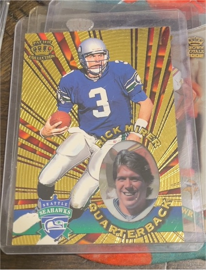 1996 Pacific Collection Invincible #I-139 Rick Mirer — front