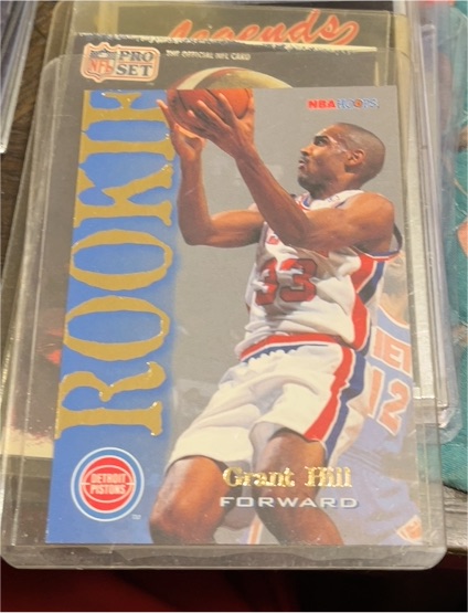 1994-95 NBA Hoops #322 Grant Hill Rookie — front