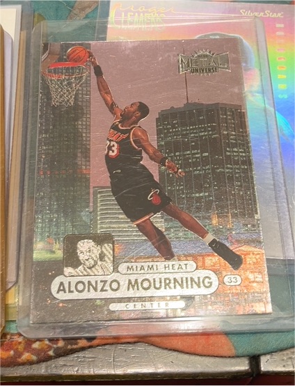 1997-98 Metal Universe Championship #13 Alonzo Mourning — front