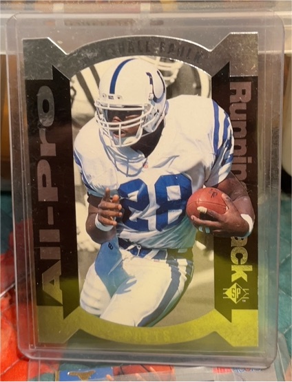 1995 Upper Deck SP All-Pro Die Cut #AP-1 Marshall Faulk — front