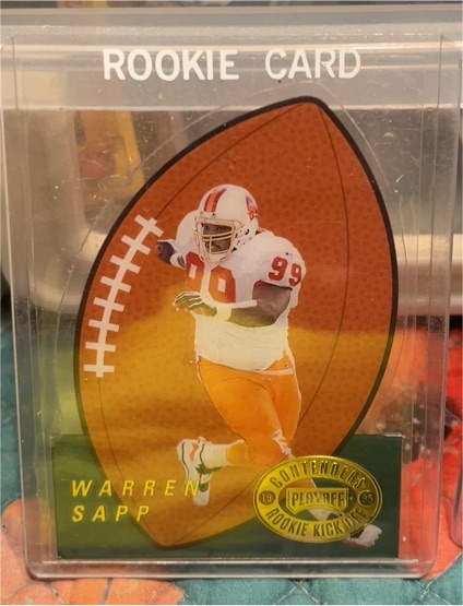 1995 Playoff Contenders Rookie Kick Off #RKO21 Warren Sapp — front