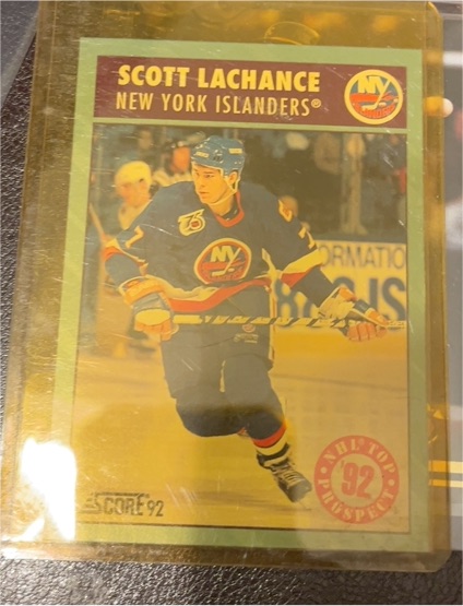 1992-93 Score Canadian #449 Scott Lachance — front