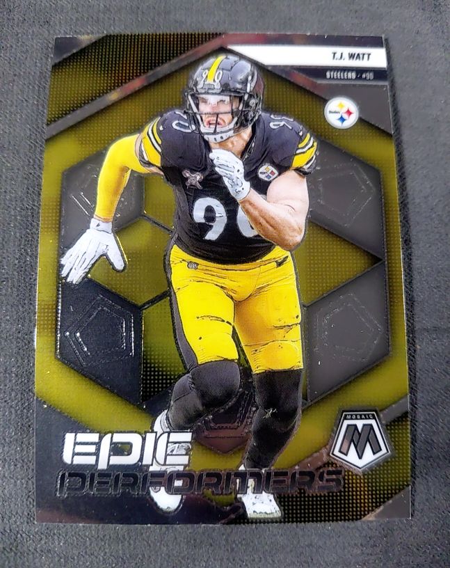 2025 Panini Mosaic Epic Performers #12 T.J. Watt — front