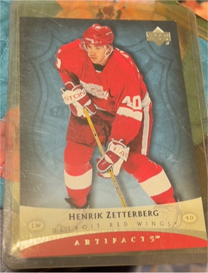 2005-06 Upper Deck Artifacts #40 Henrik Zetterberg — front